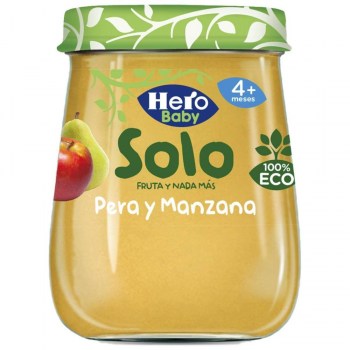 hero baby solo pera y manzana 120 g