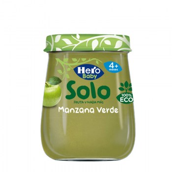 hero baby solo tarrito manzana verde 120 gr