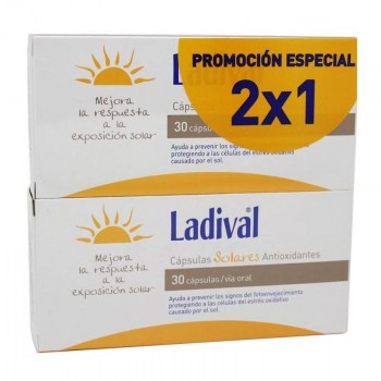 ladival capsulas solares antioxidantes duplo 2x30 capsulas