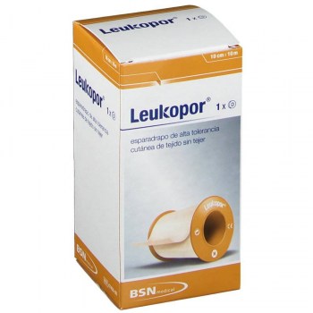 leukopor esparadrapo de papel 10 cm x 10 m